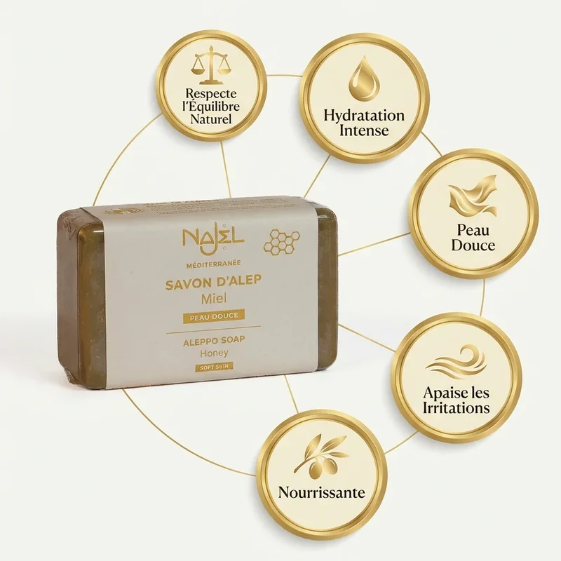 Savon d'Alep au miel - 100 g - Najel