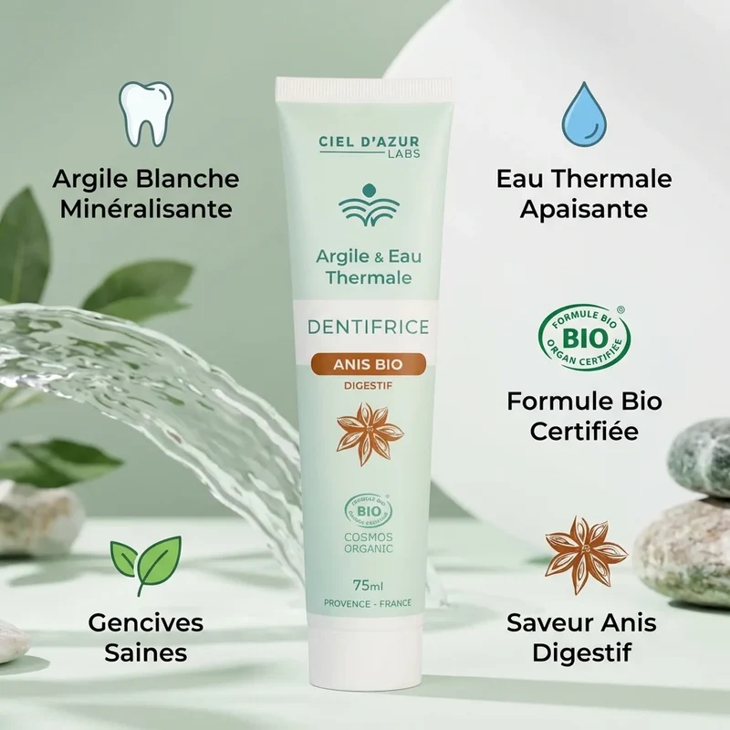 Denticlay Anis Digestif – 75 ml – Argile & Eau Thermale