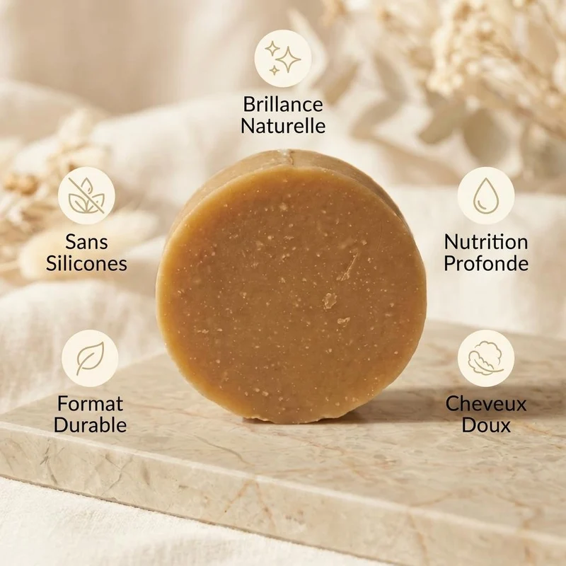 Après-shampoing solide - Lait de chèvre, Citron & Patchouli - Antheya