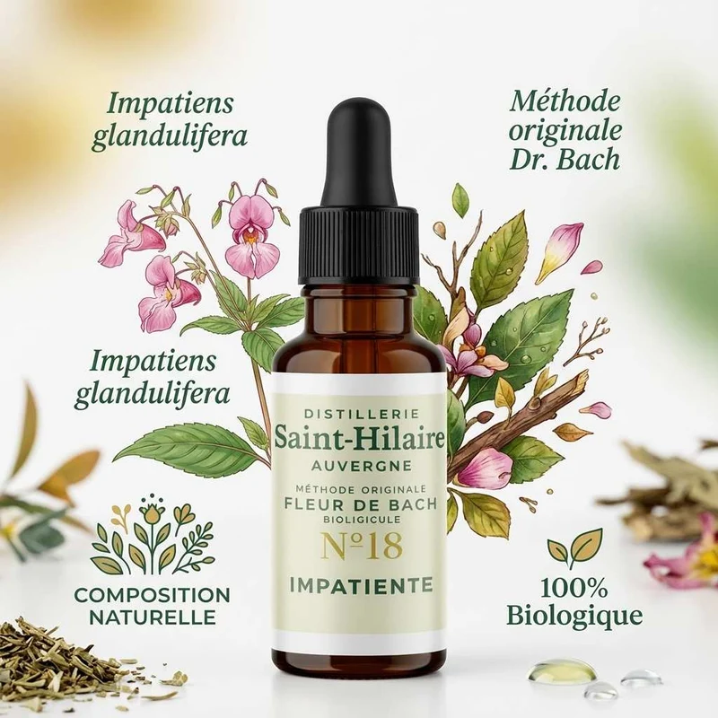 Fleur de Bach Impatiente n°18 - 20ml - Saint-Hilaire