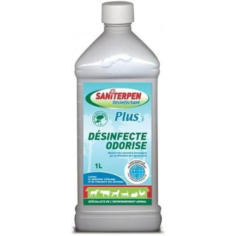 SANITERPEN Détergent Désinfectant Parfumant Eau Vive 1L