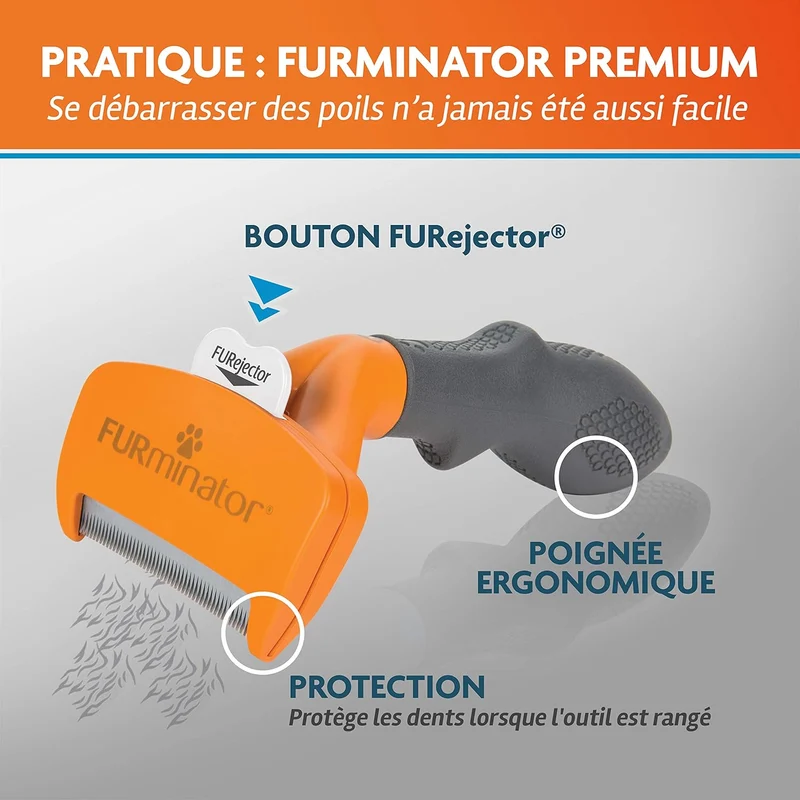 FURMINATOR Outil Undercoat deShedding Chien Medium Poils Courts