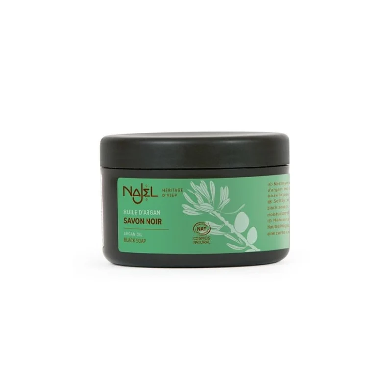 Savon Noir à l'Huile d'Argan Bio - 180 g - Najel