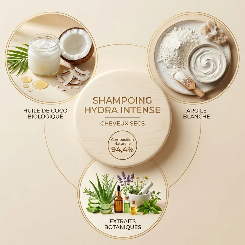 Shampoing Hydra Intense - Cheveux secs - Lamazuna