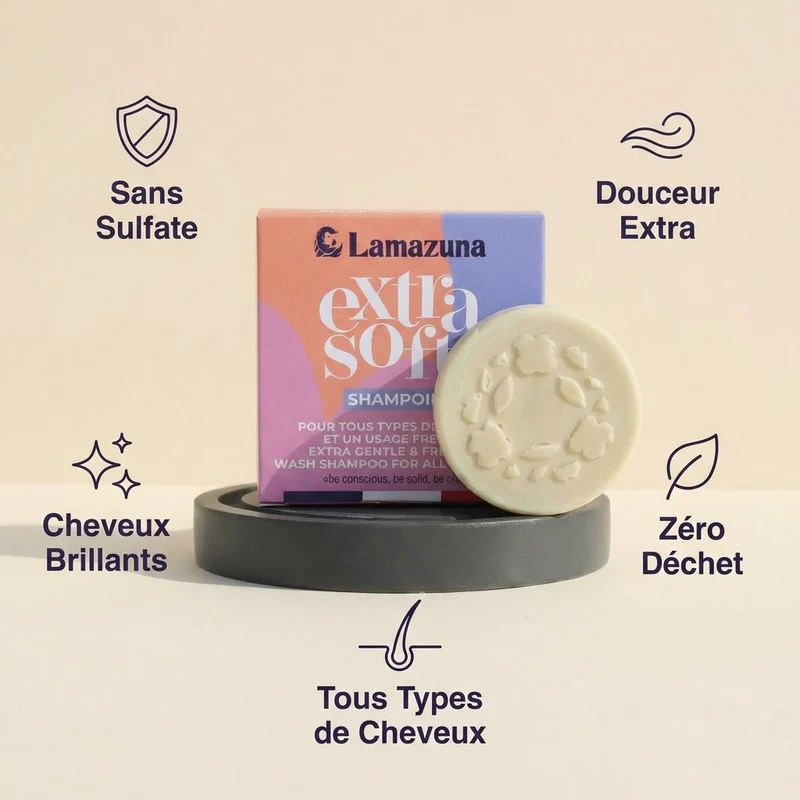 Shampoing Extra Soft - Tous types de cheveux - Lamazuna