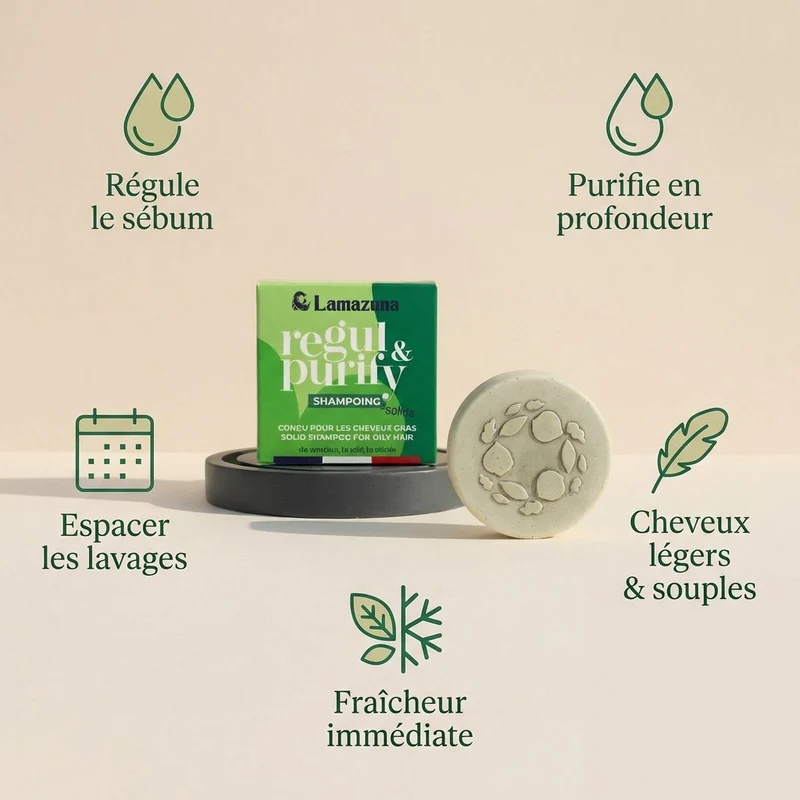 Shampoing Regul & Purify - Cheveux gras - Lamazuna
