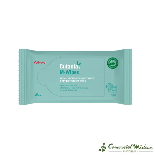 VETNOVA CUTANIA M-Wipes Toallitas Dermatológicas x24uds