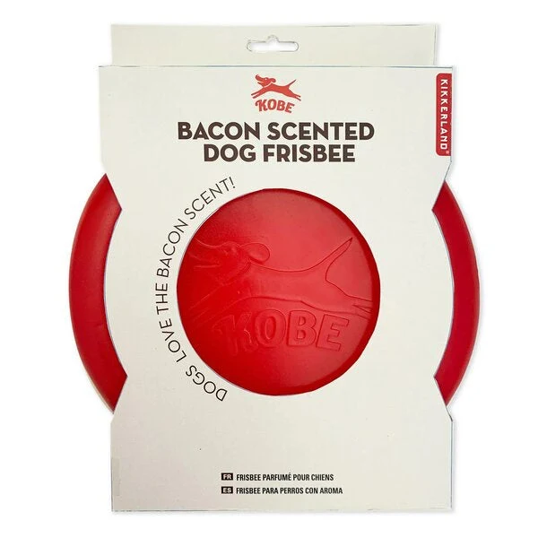 KIKKERLAND Bacon Scented Flying Disc pour Chien Disque Volant Parfumé au Bacon