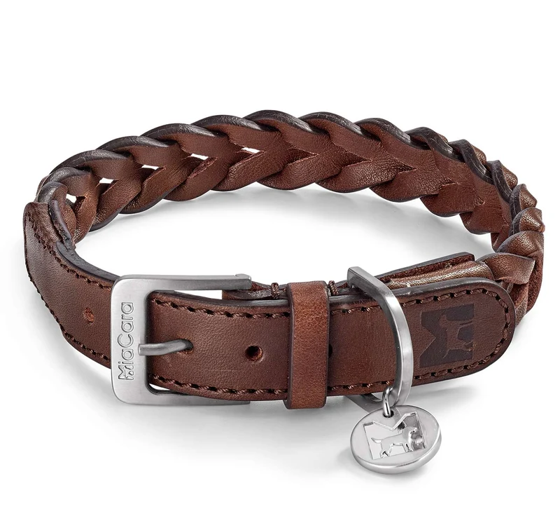 Collier en cuir pour chien Bergamo