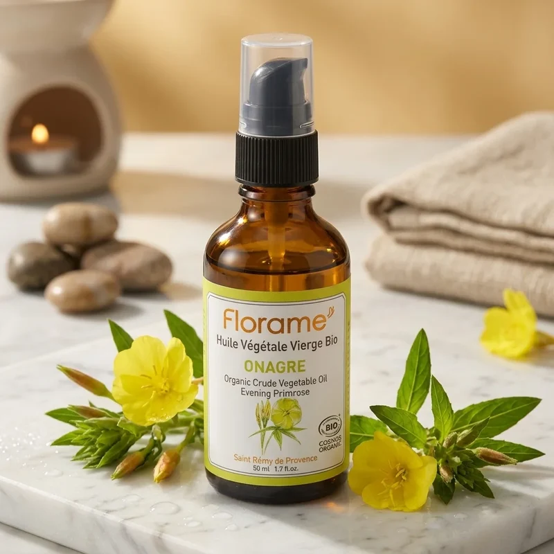 Huile Végétale d'Onagre Bio 50 ml - Anti-âge - Florame