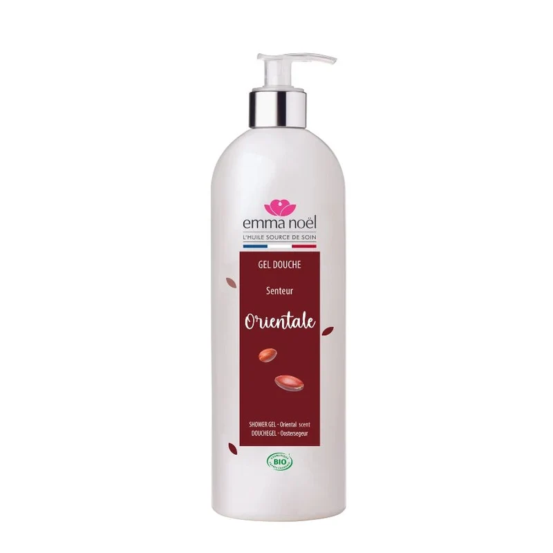 Gel Douche à l'Huile d'Argan Bio - 1 L - Emma Noël