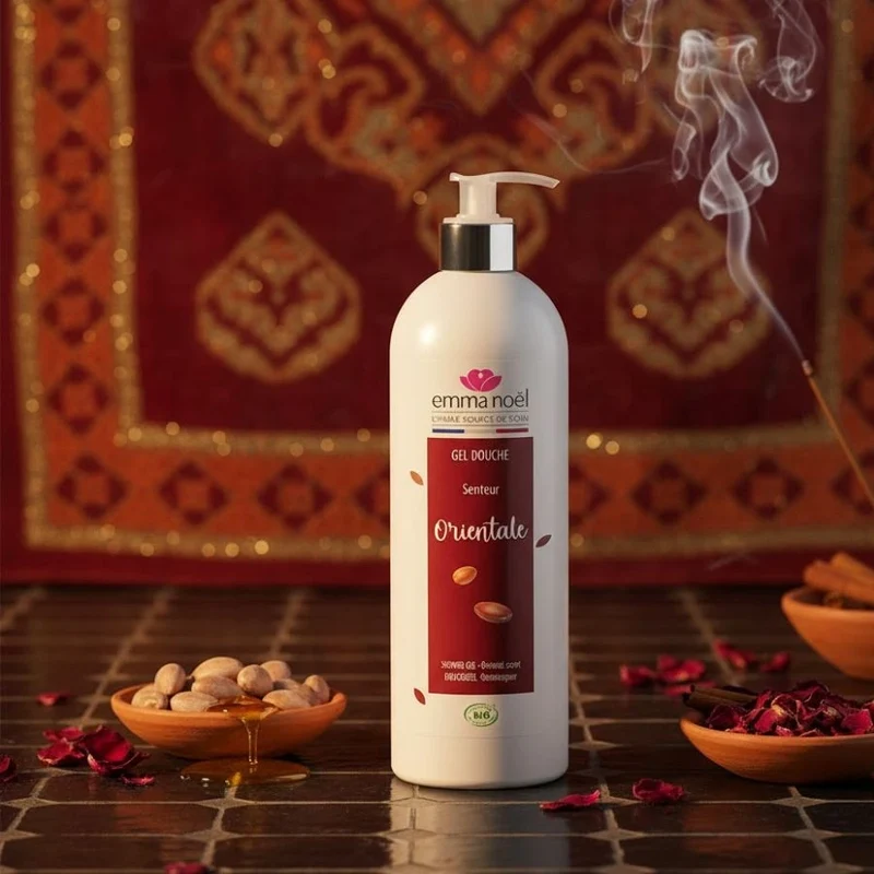 Gel Douche à l'Huile d'Argan Bio - 1 L - Emma Noël
