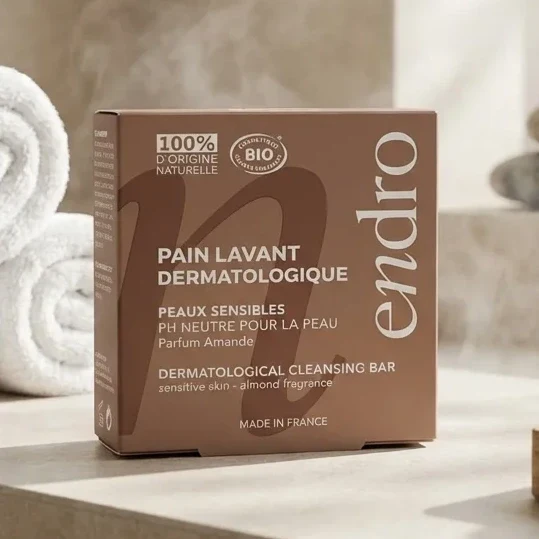 Pain lavant dermatologique Parfum Amande - 85 ml - Endro
