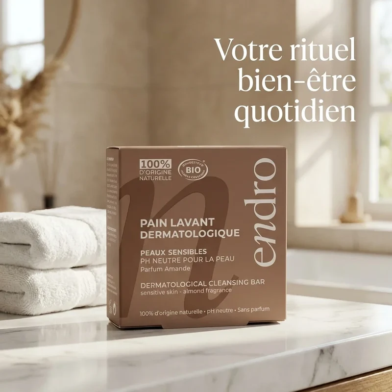 Pain lavant dermatologique Parfum Amande - 85 ml - Endro