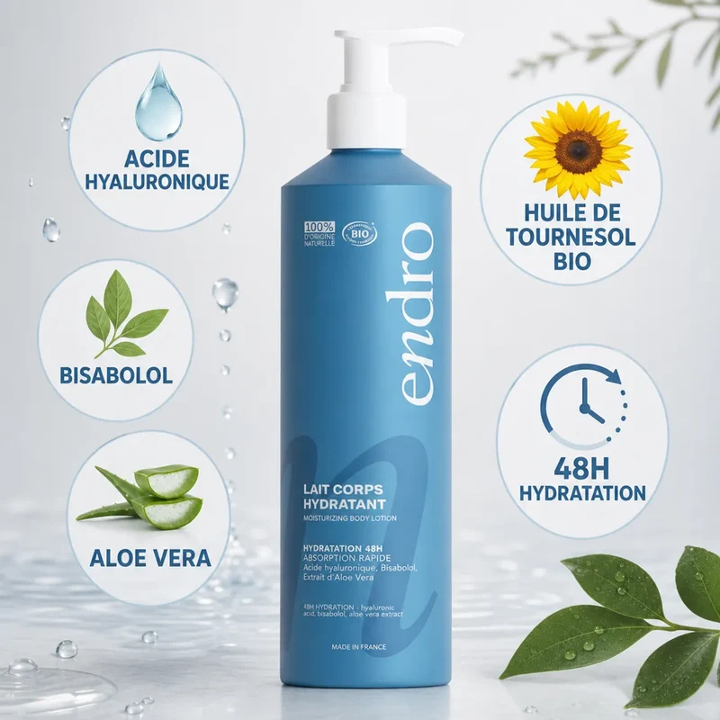 Lait corps hydratant - 400ml - Endro
