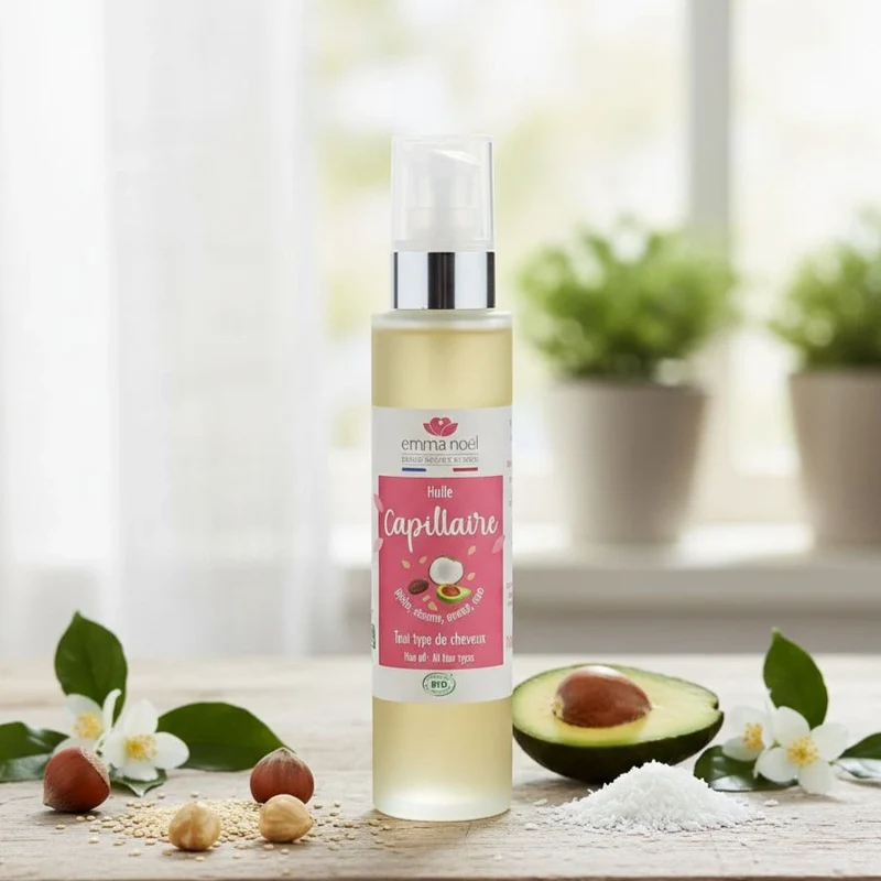 Huile capillaire bio - 100 mL - Emma Noël