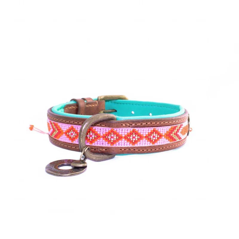 Collier en cuir et perles Sweet Mae Dwam