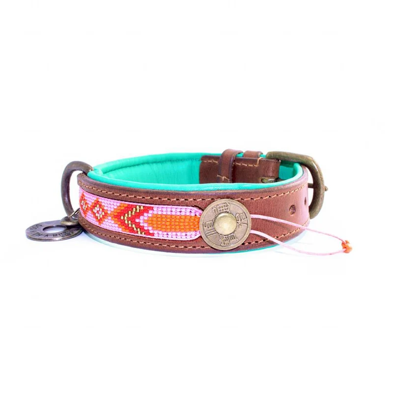 Collier en cuir et perles Sweet Mae Dwam