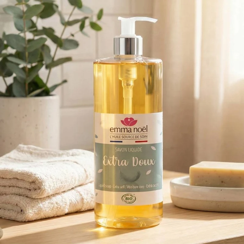 Savon liquide Hypoallergénique bio - 1L - Emma Noël