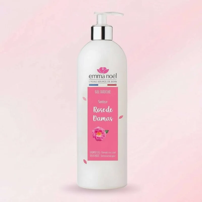 Gel douche Rose de Damas Bio - 1L - Emma Noël