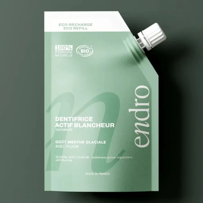 Recharge Dentifrice Actif Blancheur Menthe Glaciale - 350 g - Endro
