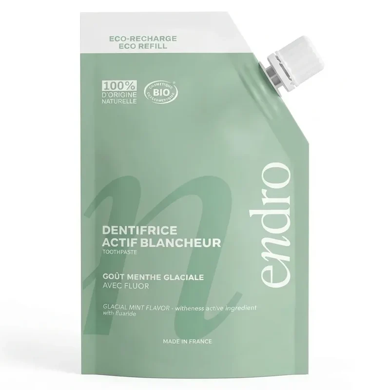 Recharge Dentifrice Actif Blancheur Menthe Glaciale - 350 g - Endro