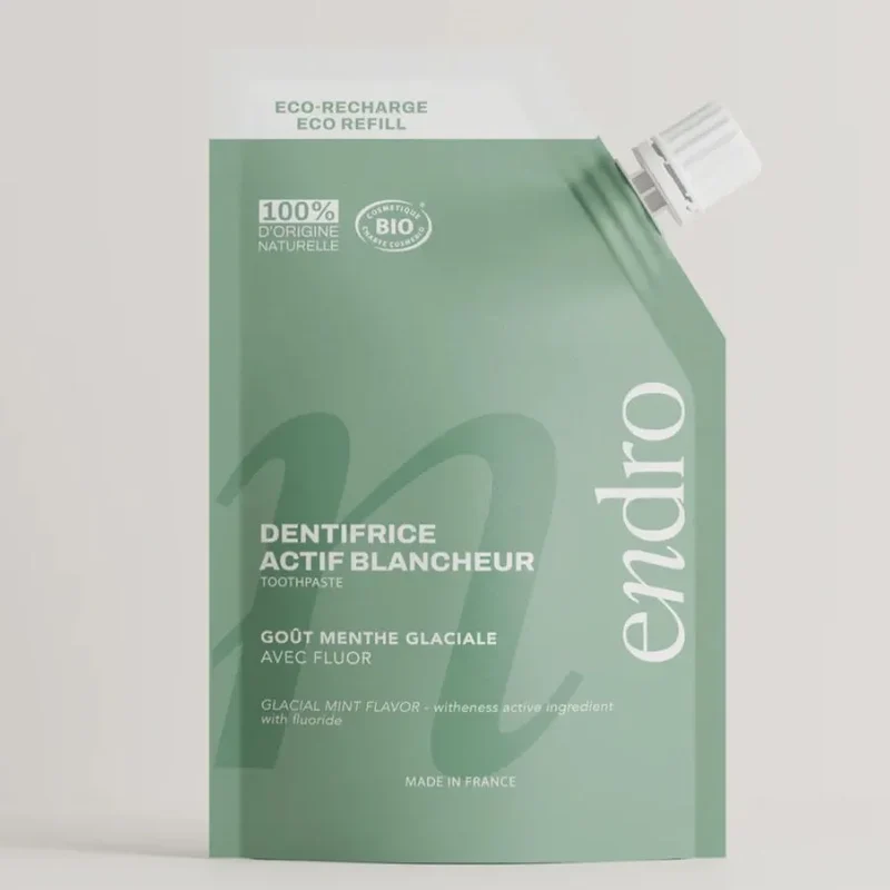 Recharge Dentifrice Actif Blancheur Menthe Glaciale - 350 g - Endro