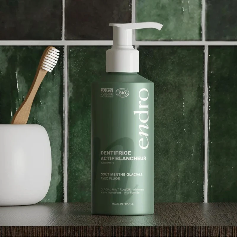 Dentifrice Actif Blancheur Menthe Glaciale - 175 g - Endro
