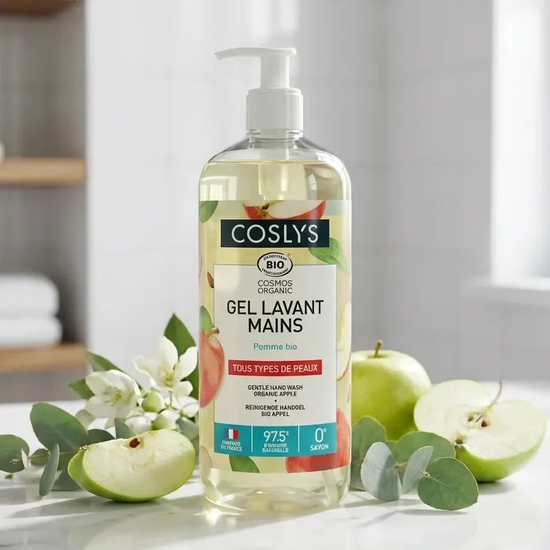 Gel Lavant Mains Pomme certifié bio – 1L – Coslys