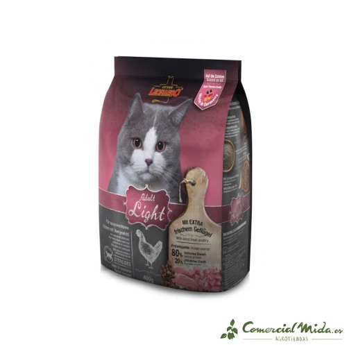 LEONARDO Adult Light Aliment diététique pour chats adultes