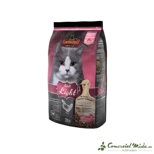 LEONARDO Adult Light Aliment diététique pour chats adultes