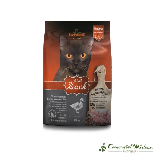 LEONARDO Adult Duck Croquettes au canard pour chats adultes