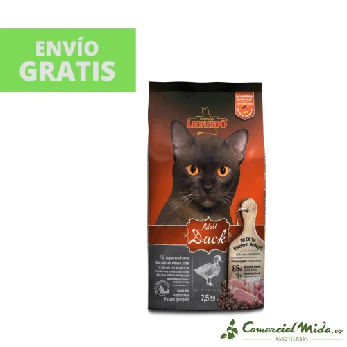 LEONARDO Adult Duck Croquettes au canard pour chats adultes