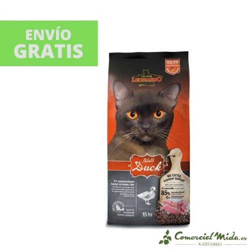 LEONARDO Adult Duck Croquettes au canard pour chats adultes