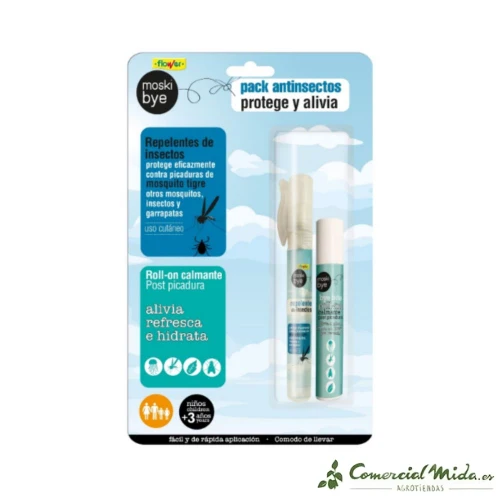 Pack FLEUR Répulsif + Calmant Moustique (Efficace contre les Moustiques Tigres)