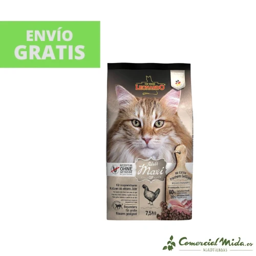 LEONARDO Adult GF Maxi Croquettes sans céréales pour chats adultes de grande race