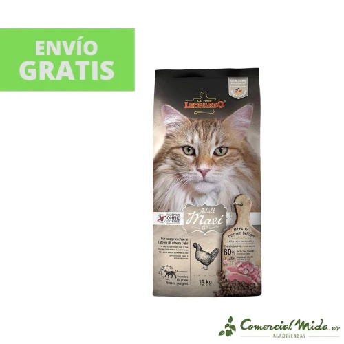 LEONARDO Adult GF Maxi Croquettes sans céréales pour chats adultes de grande race