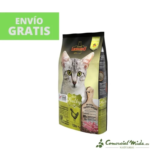 LEONARDO Adult GF Nourriture sans céréales à la volaille pour chats adultes