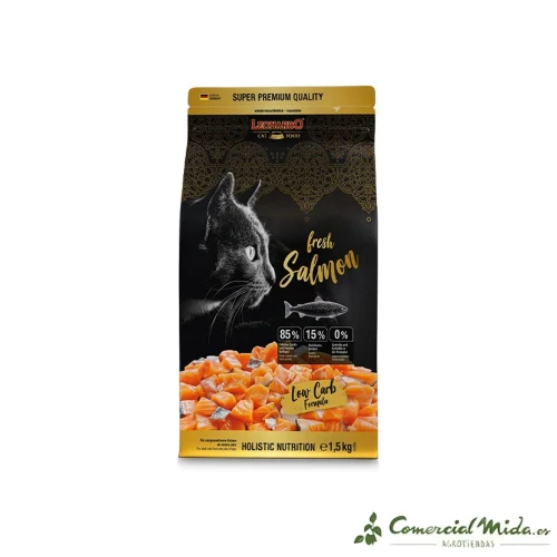 LEONARDO Nourriture fraîche au saumon et à la volaille pour chats adultes