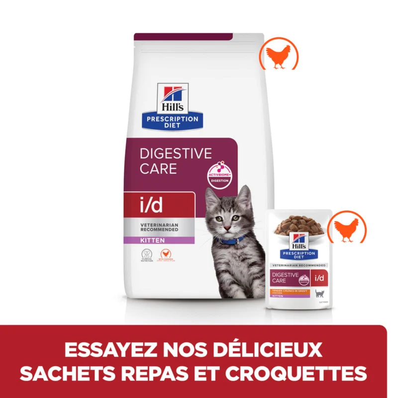 Hill's Prescription Diet I/D Digestive Kitten - croquettes pour chaton
