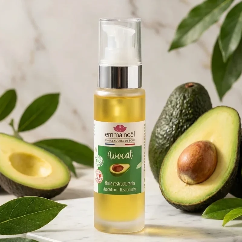 Huile d'avocat bio - 50 mL - Emma Noël