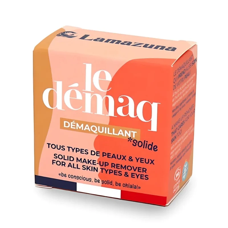 Démaquillant solide à l’huile de jojoba bio – Lamazuna (30 g)