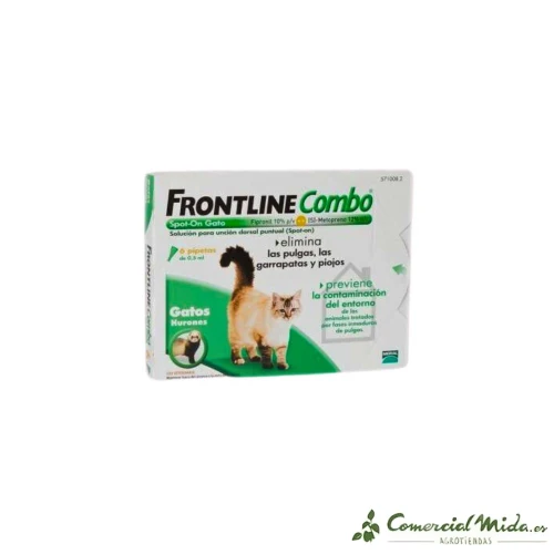 Pipettes antiparasitaires FRONTLINE Spot COMBO CATS pour chats et furets