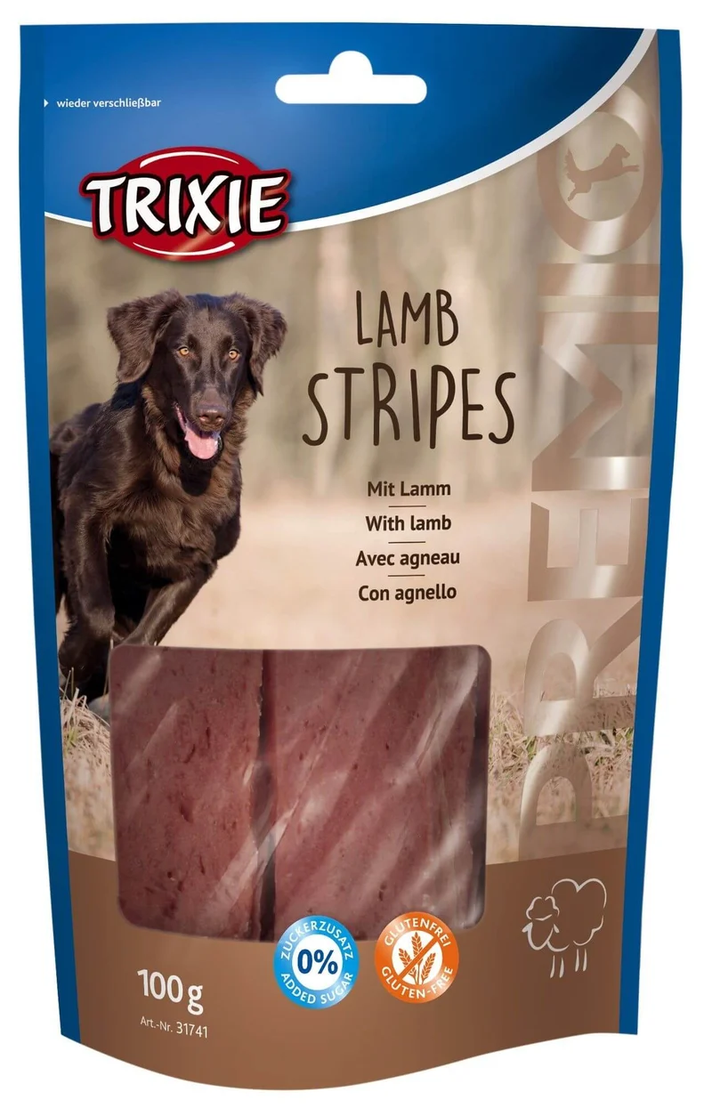 Friandises morceaux d'agneau chien