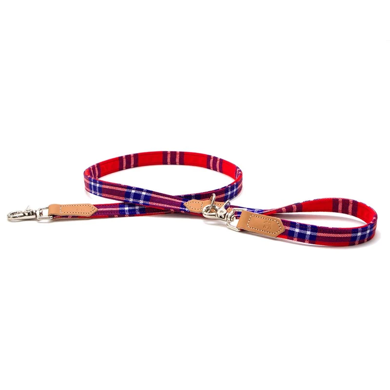 Laisse Shuka red tartan