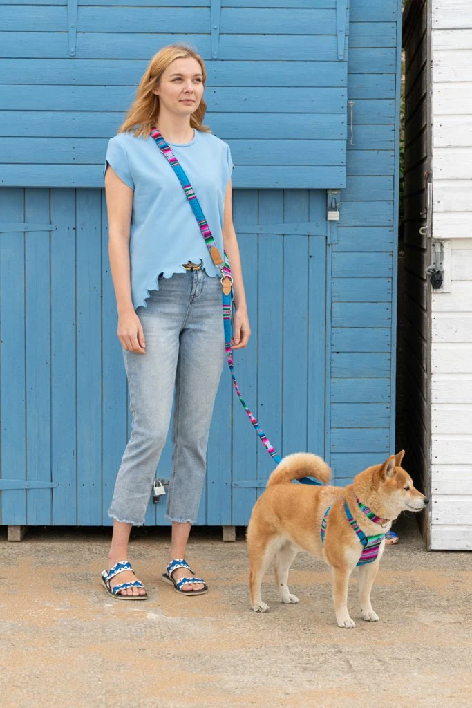 Laisse Inca blue