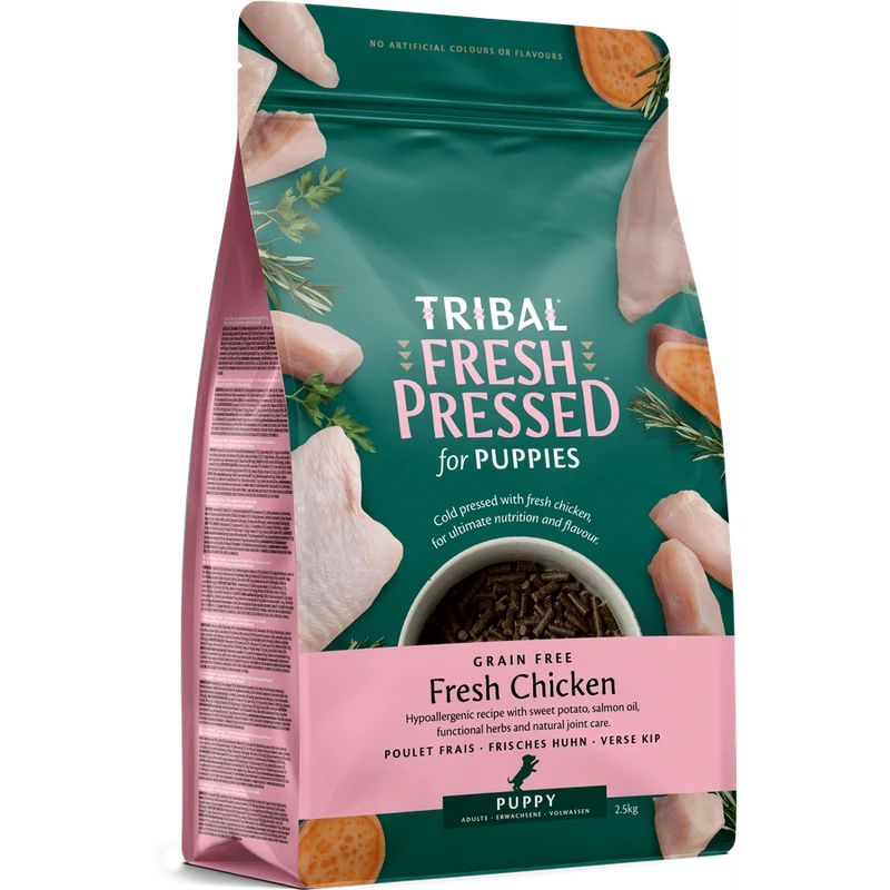 TRIBAL Croquettes Pressées à Froid pour Chiot au Poulet