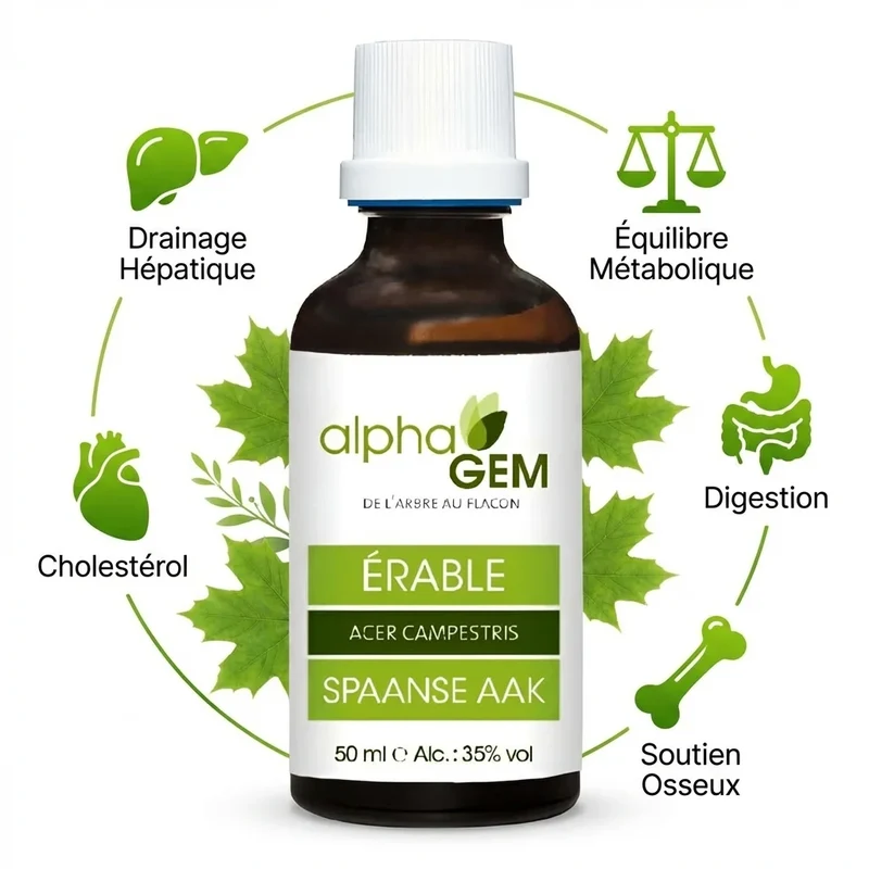 Bourgeons Erable champêtre Bio - 50ml - Alphagem