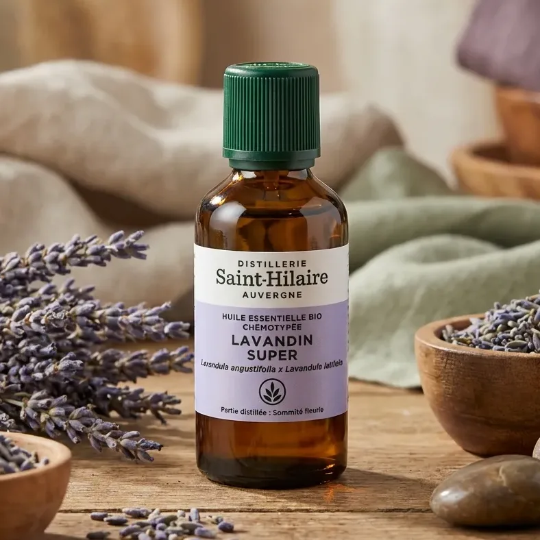 Huile Essentielle de Lavandin Super Bio - Saint-Hilaire - 50 ml