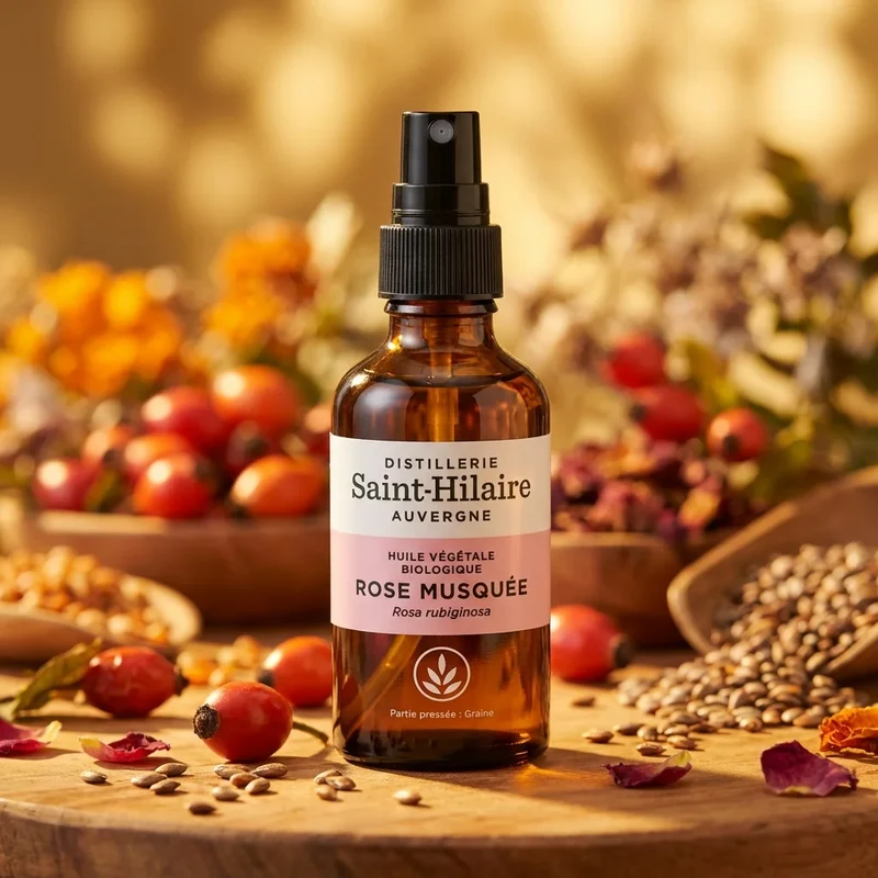 Huile Végétale de Rose musquée Bio - Saint-Hilaire - 50 ml
